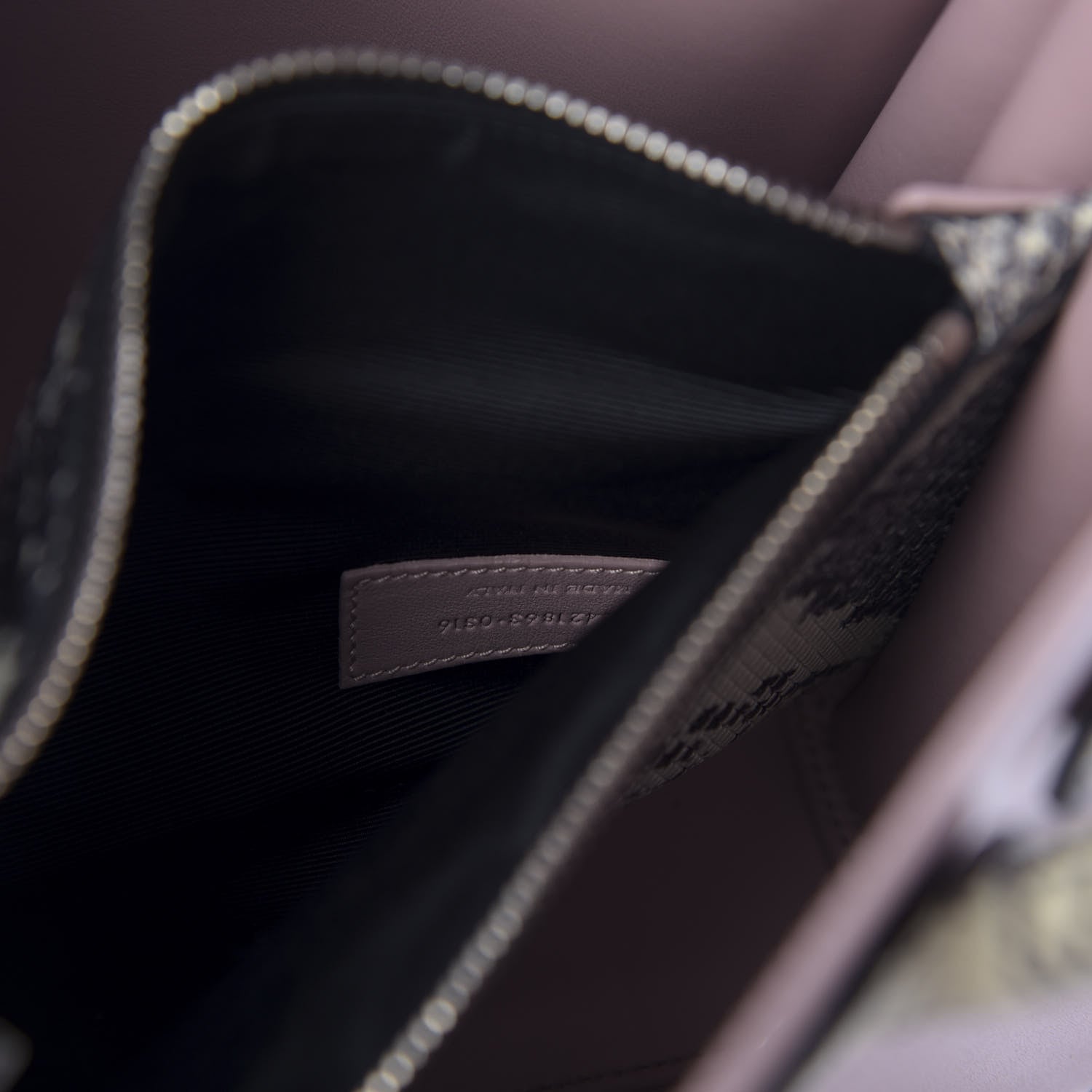 Saint Laurent Calfskin Embossed Python Baby Sac De Jour Powder Pink 11 of 13