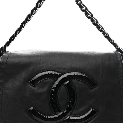 Chanel Calfskin Modern Chain Rhodoid Flap Black 8 of 10
