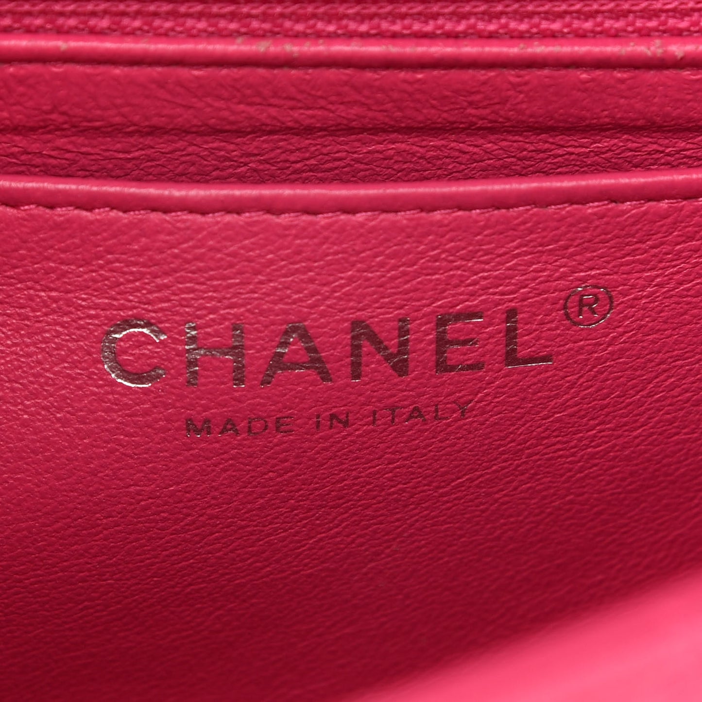 Lambskin Quilted Mini Rectangular Flap Pink