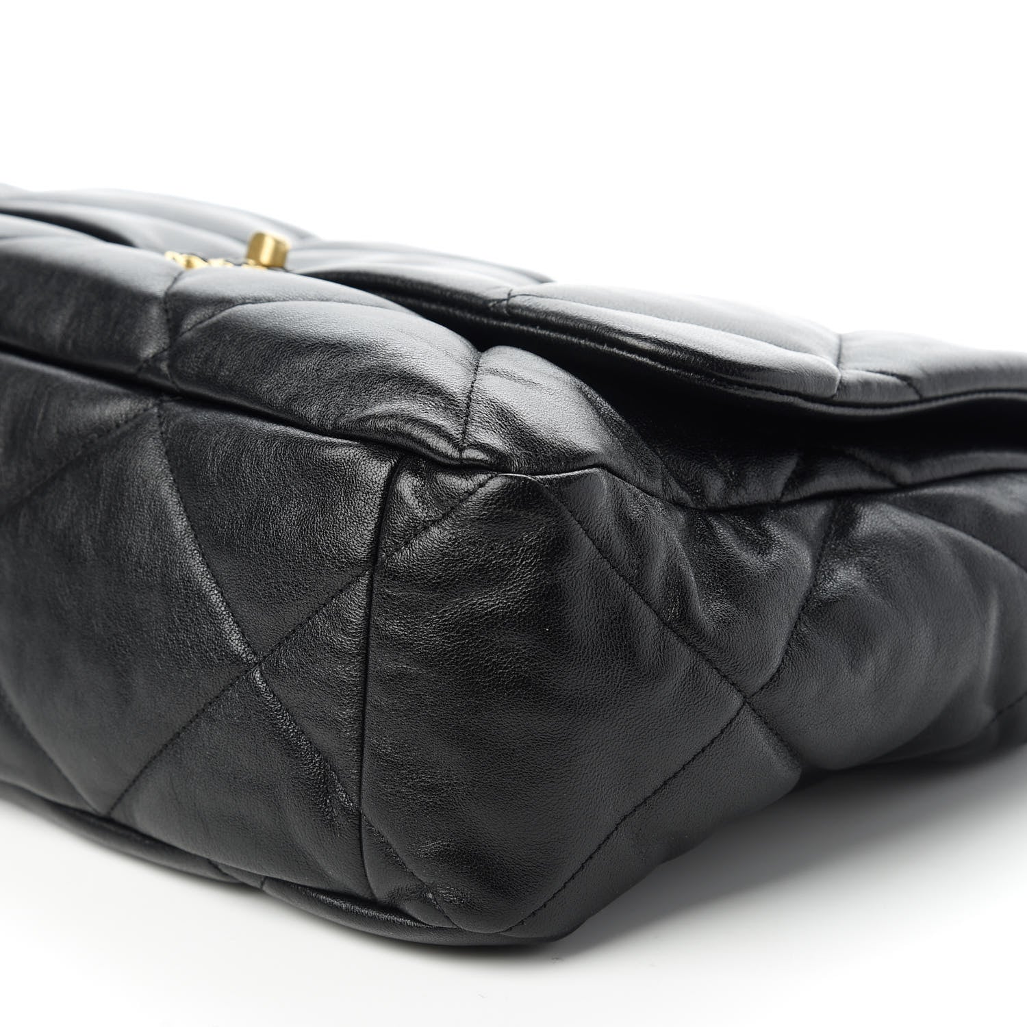 Chanel Lambskin Quilted Maxi Chanel 19 Flap Black 7 of 10