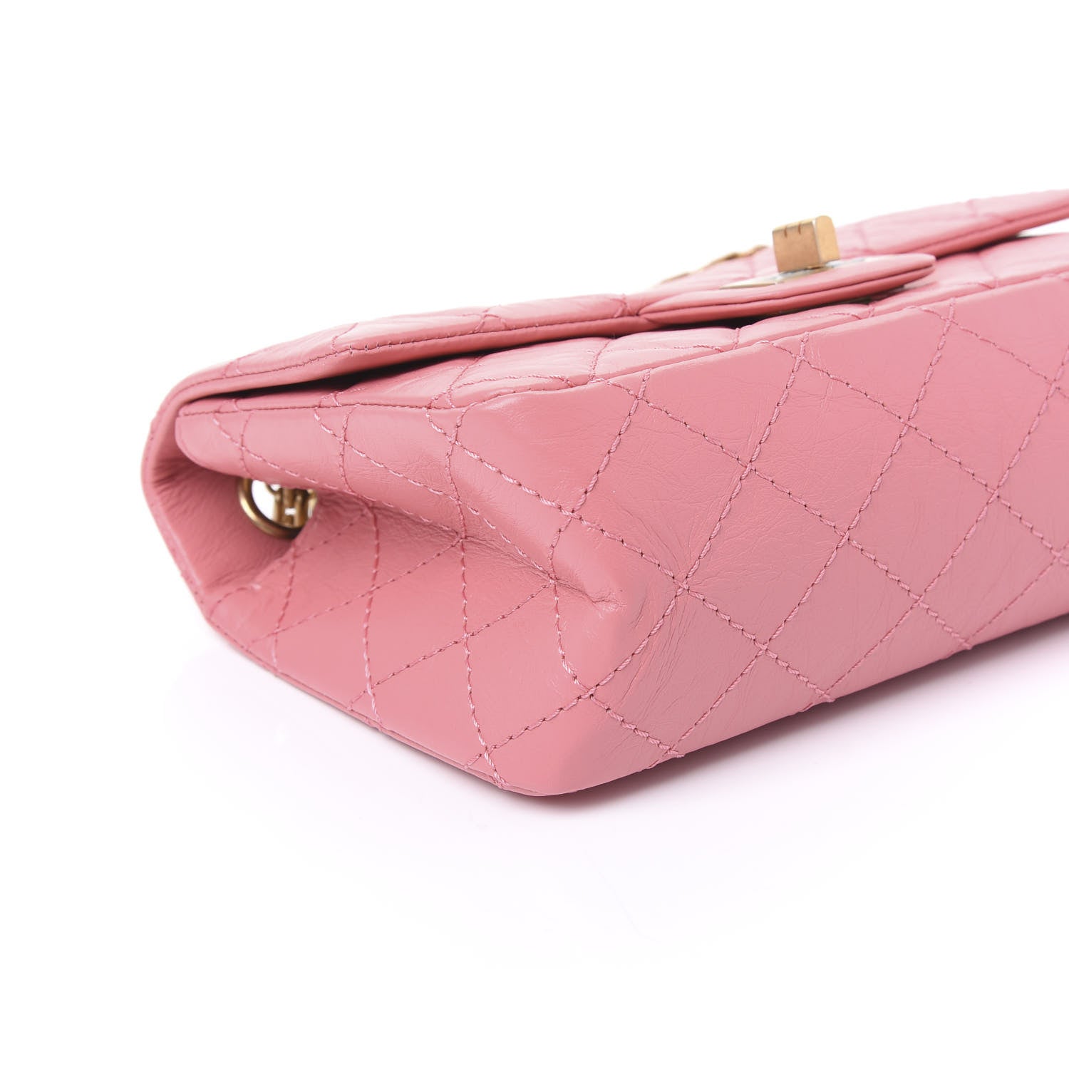 Chanel Aged Calfskin Quilted 2.55 Reissue Mini Flap Pink 8 of 10