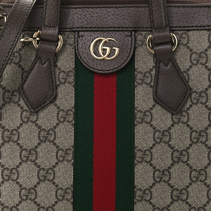 Gucci GG Supreme Monogram Small Ophidia Tote Bag Brown 9 of 13