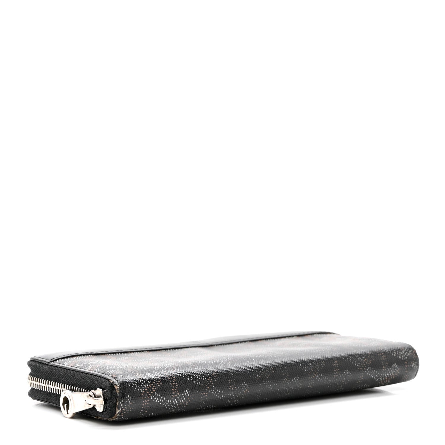 Goyard Goyardine Matignon Zip Around GM Wallet Black 4 of 8