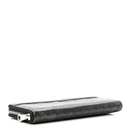 Goyard Goyardine Matignon Zip Around GM Wallet Black 4 of 8