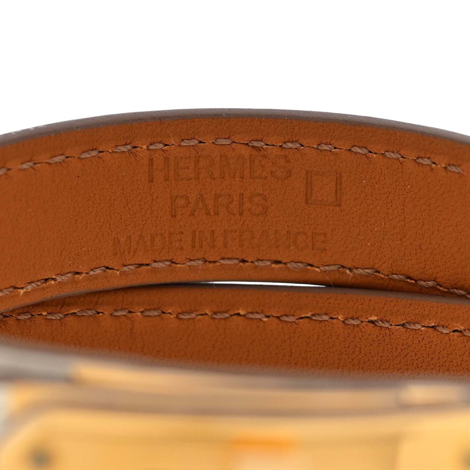 Hermes Matte Alligator Kelly Double Tour Bracelet T2 Beton 4 of 5