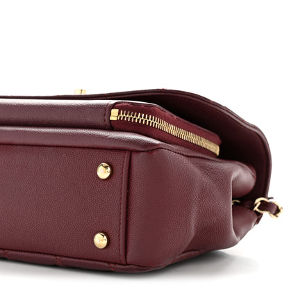 Chanel Caviar Quilted Small Business Affinity Flap Burgundy 10 of 12