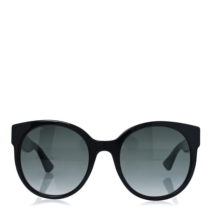 Gucci Acetate Round Sunglasses GG 0035S Black 2 of 8