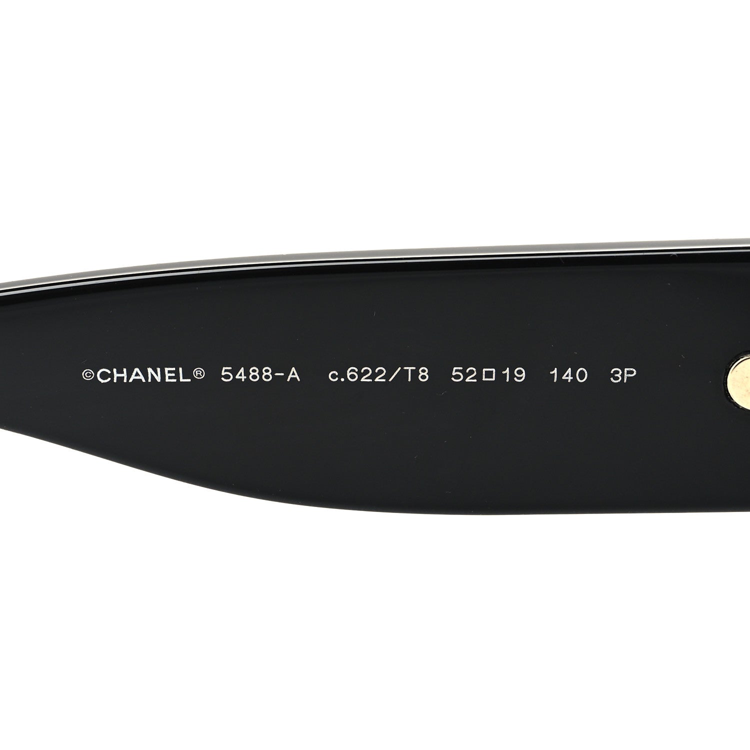 Chanel Acetate Rectangle Sunglasses 5488 Black 5 of 8