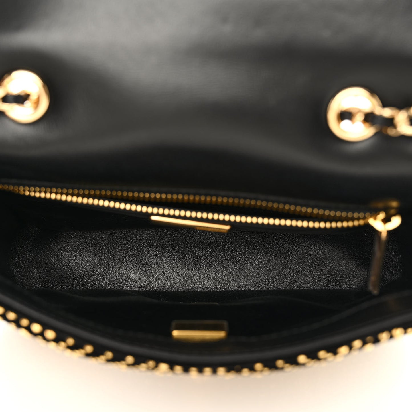 Velvet Strass Evening Flap Bag Black Gold