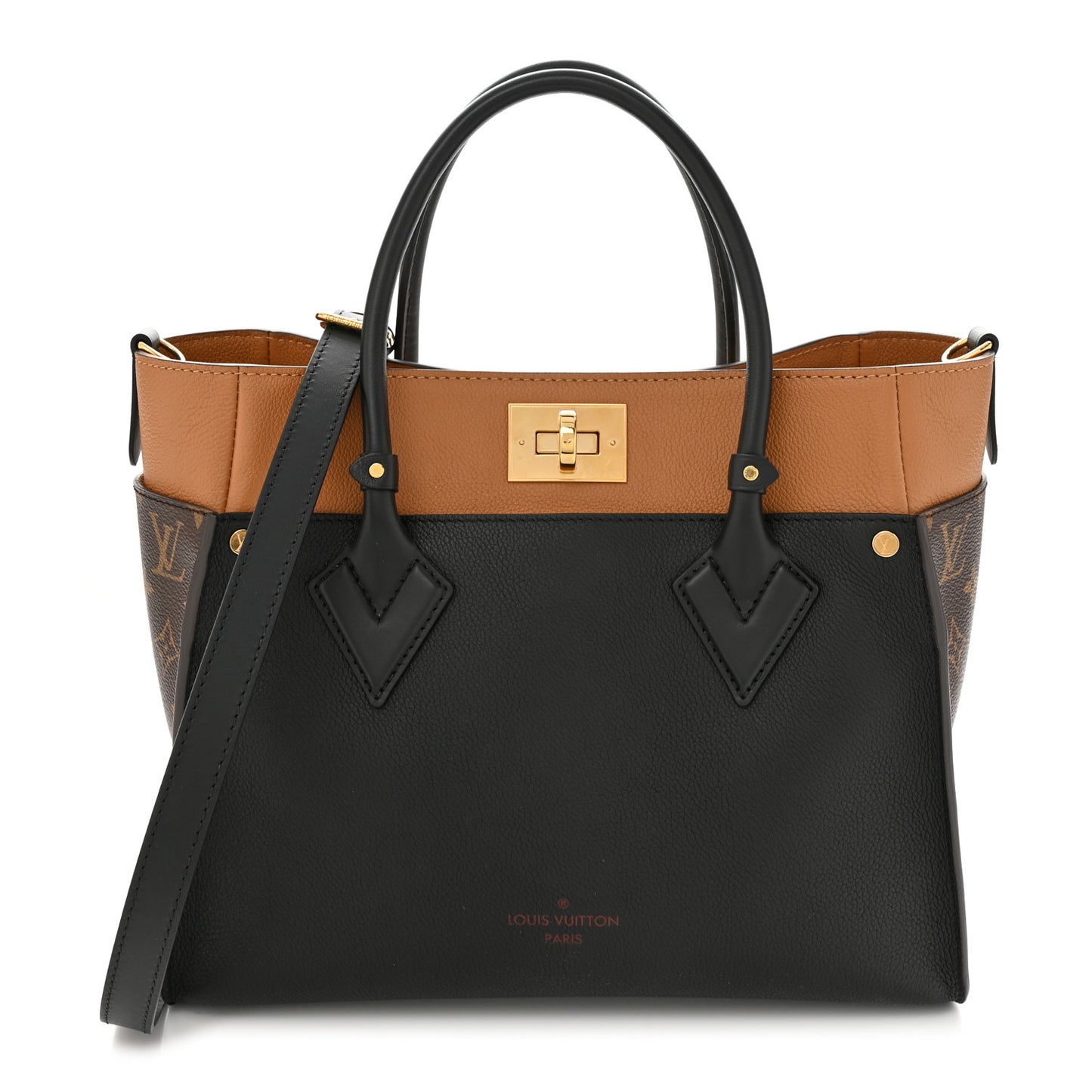 Calfskin Monogram On My Side Black