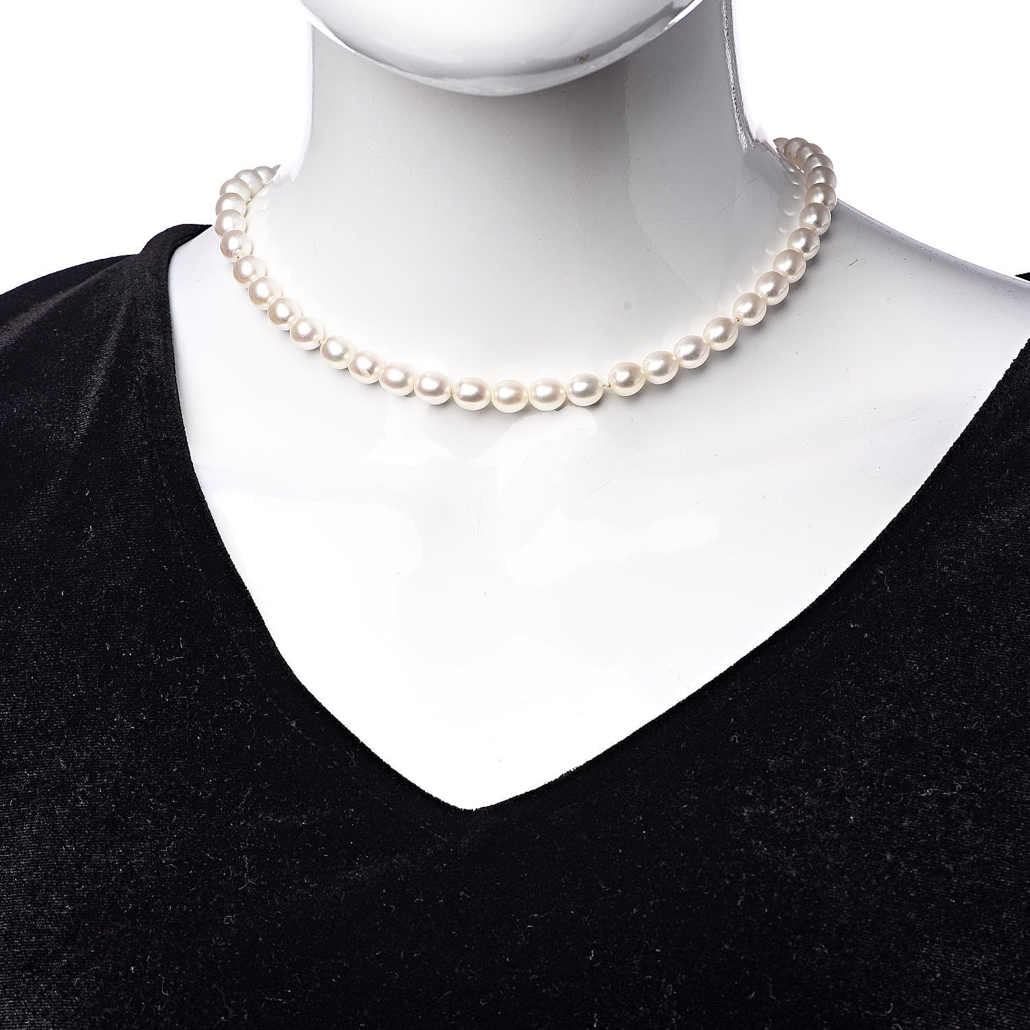 Tiffany Sterling Silver Pearl Strand Toggle Necklace 2 of 6