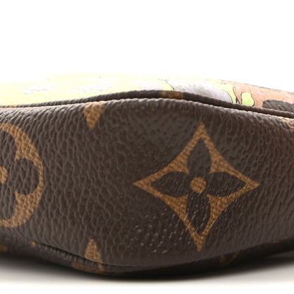 Louis Vuitton Monogram 2021 Christmas Animation Japanese Garden Mini Pochette Accessories  Wisteria Pink 11 of 12