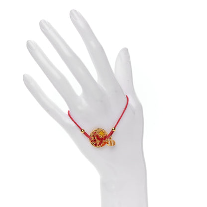 Christian Dior Calfskin Phoenix Bracelet Red 2 of 5