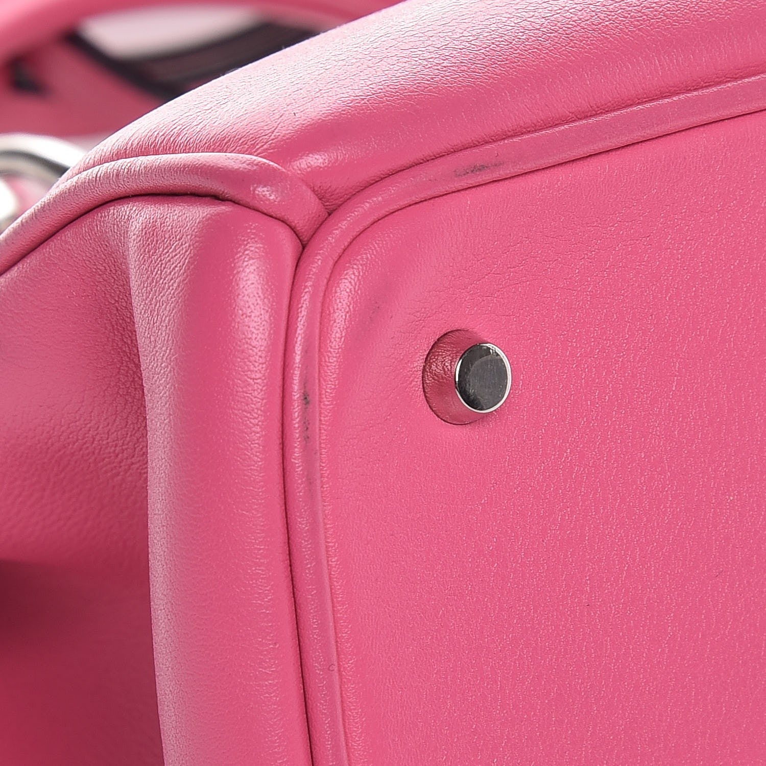 Christian Dior Calfskin Small Diorissimo Tote Pink 10 of 13