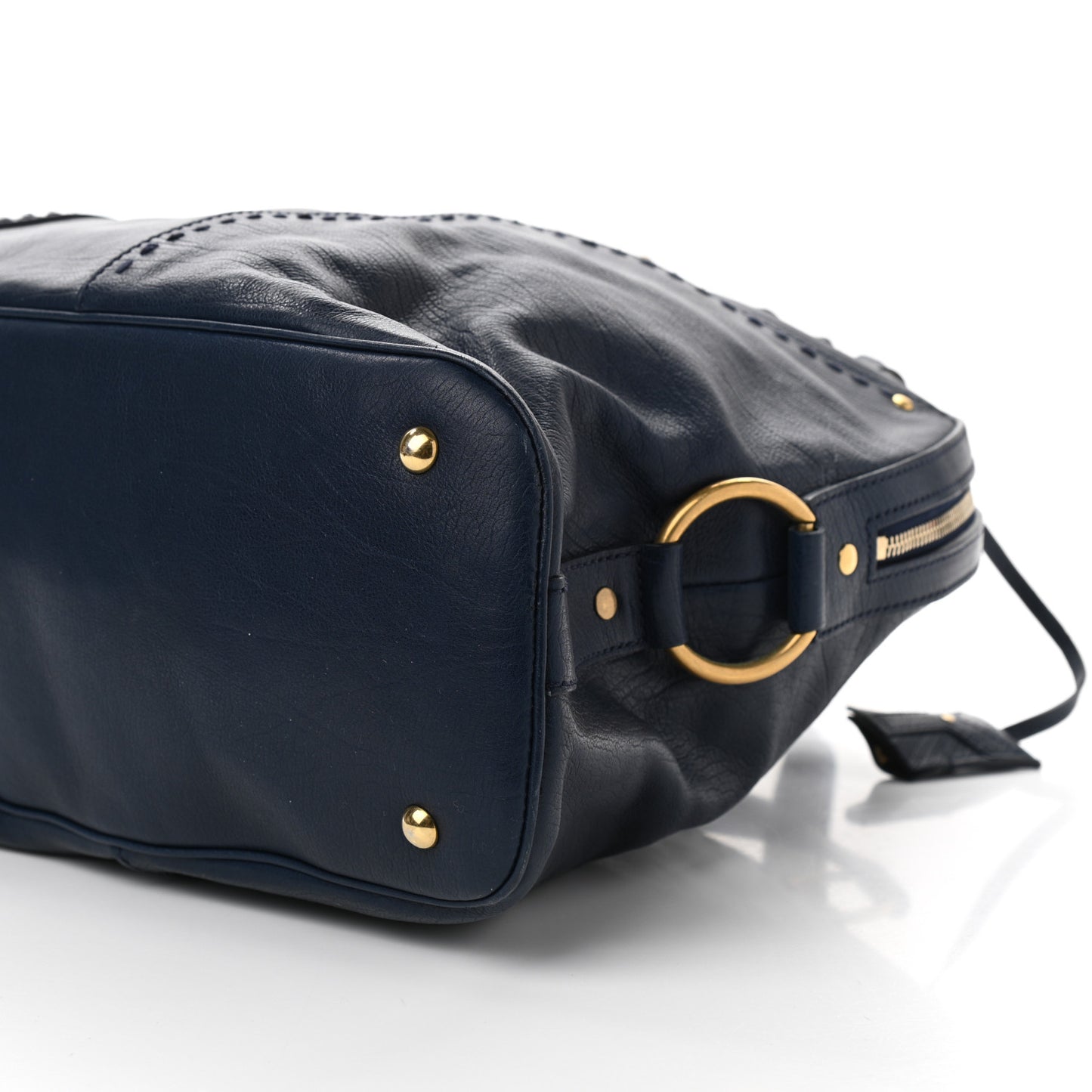 Calfskin Oversized Muse Dark Blue
