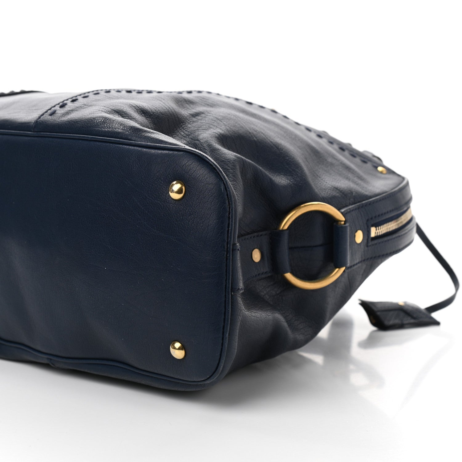 Saint Laurent Calfskin Oversized Muse Dark Blue 10 of 13