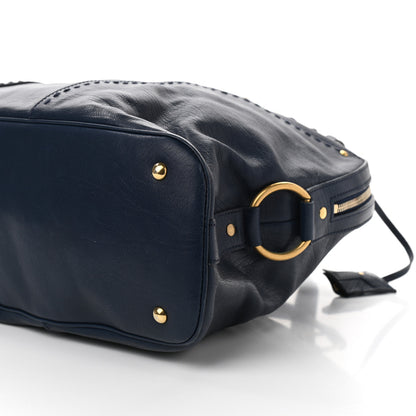 Saint Laurent Calfskin Oversized Muse Dark Blue 10 of 13