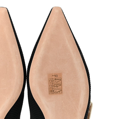 Christian Dior Technical Canvas Ribbon J'Adior Slingback Ballet Flats 40 Black 14 of 28