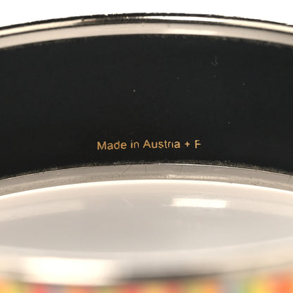 Hermes Enamel Printed Stripes Wide Bracelet 65 8 of 10