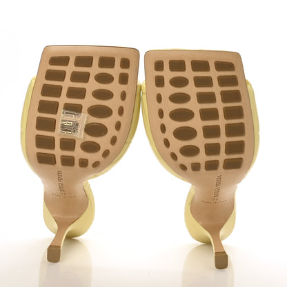 Bottega Veneta Nappa Quilted Rubber Lido Mule Sandals 37 Moon Beam 5 of 8
