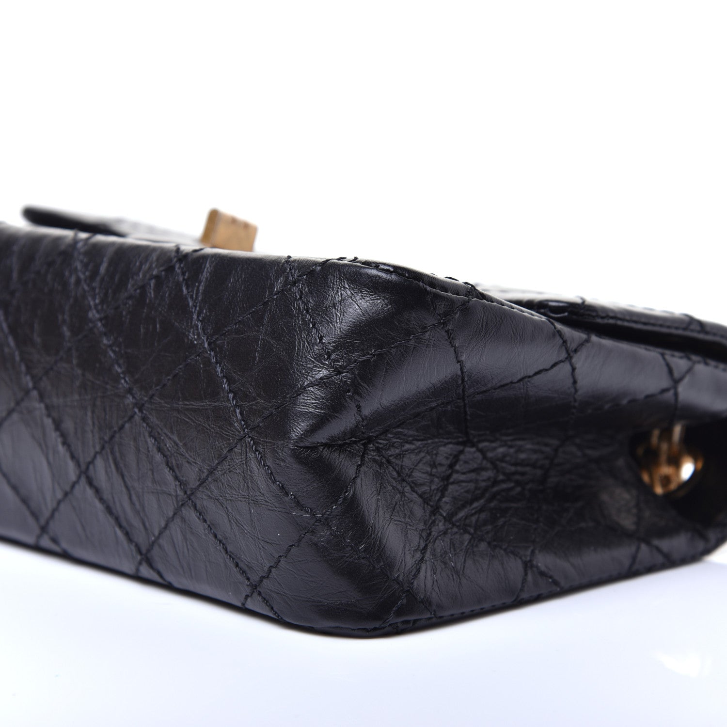 Chanel Aged Calfskin Quilted 2.55 Reissue Mini Flap Black 9 of 10