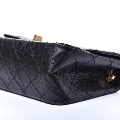 Chanel Aged Calfskin Quilted 2.55 Reissue Mini Flap Black 9 of 10
