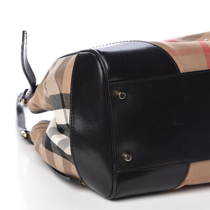 Burberry House Check Small Canterbury Tote Black 7 of 11