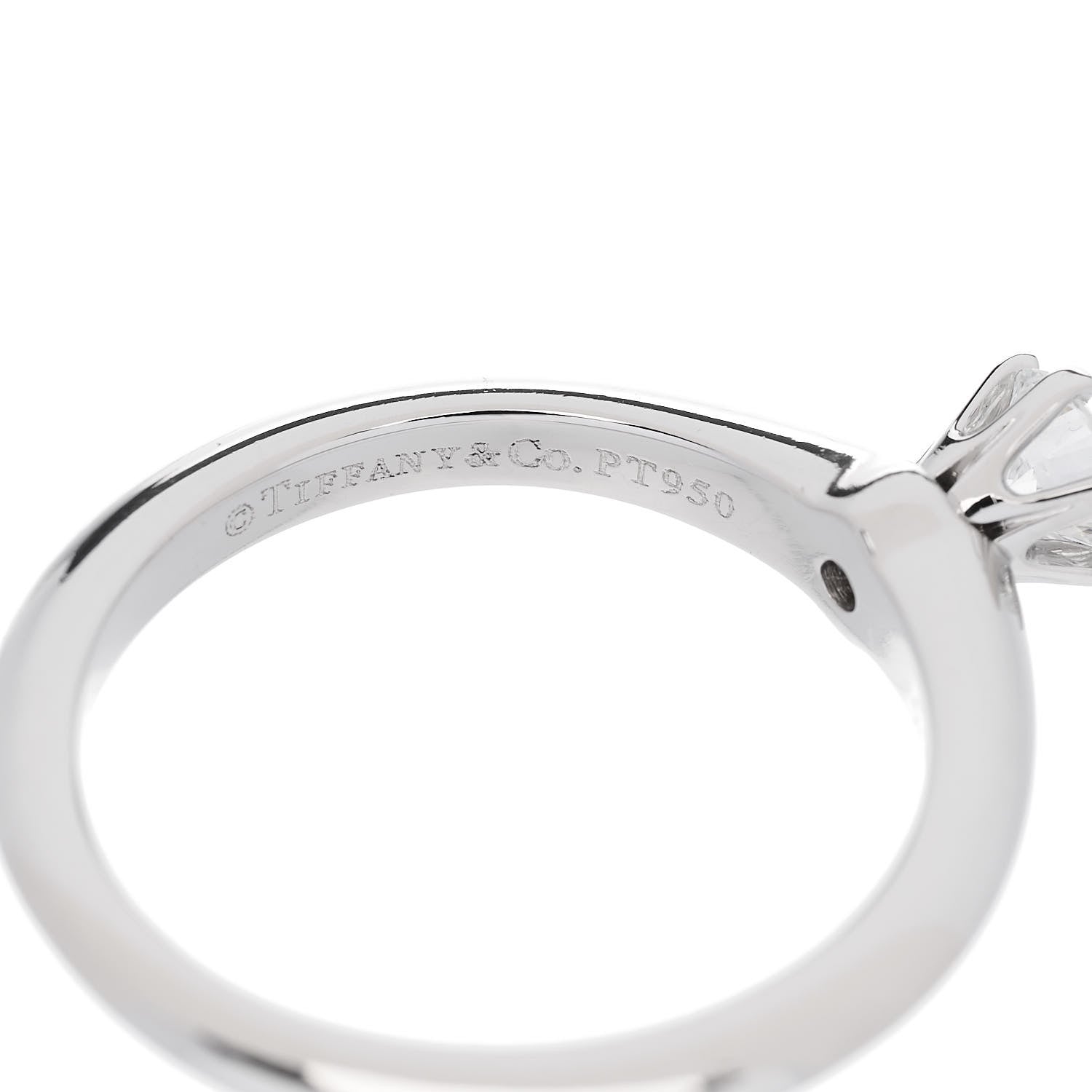Tiffany Platinum Diamond .24ct Solitaire Engagement Ring 49 5 5 of 6