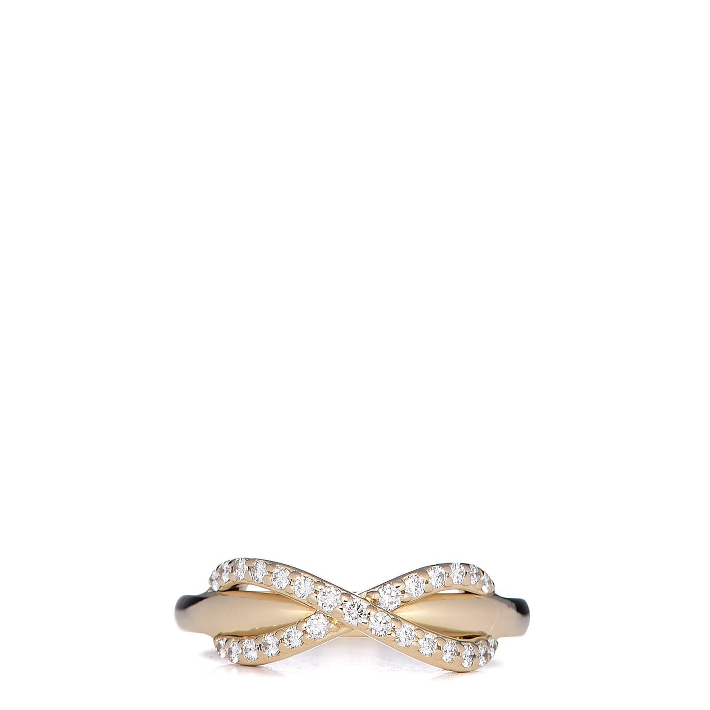18K Yellow Gold Diamond Infinity Ring 47 4.25