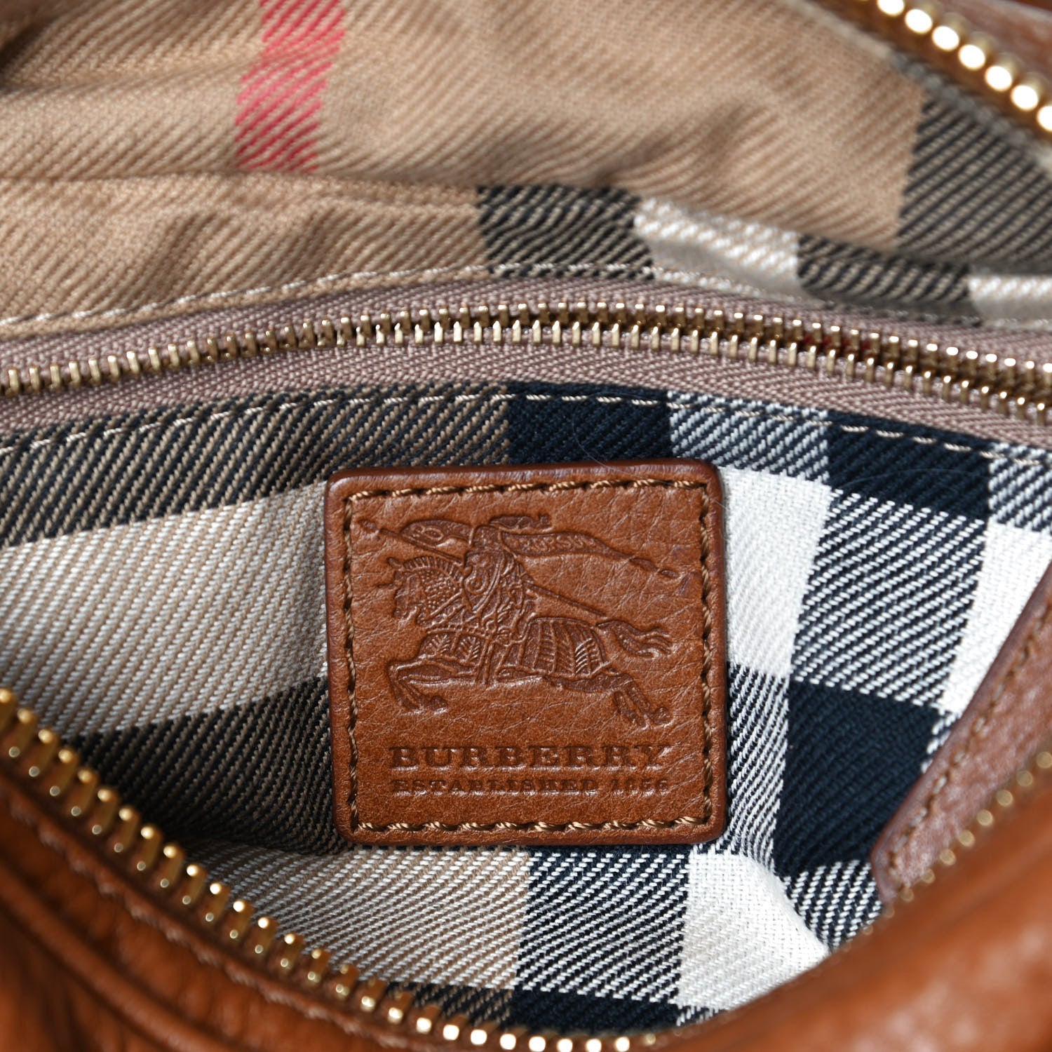 Burberry Grainy Calfskin Small Buckle Crossbody Brown 10 of 13