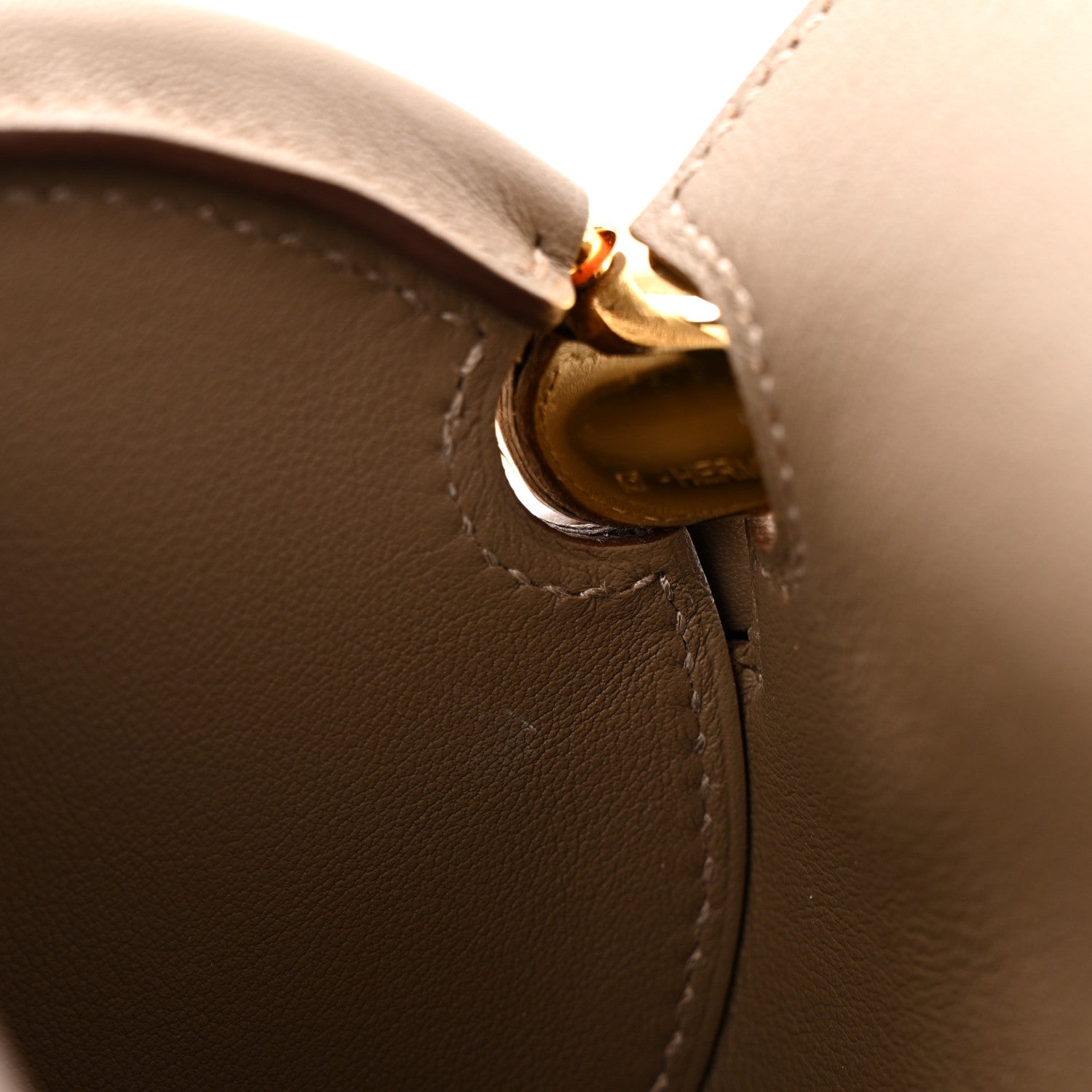 Hermes Veau Voloptu Sac Maximors Etoupe 13 of 14