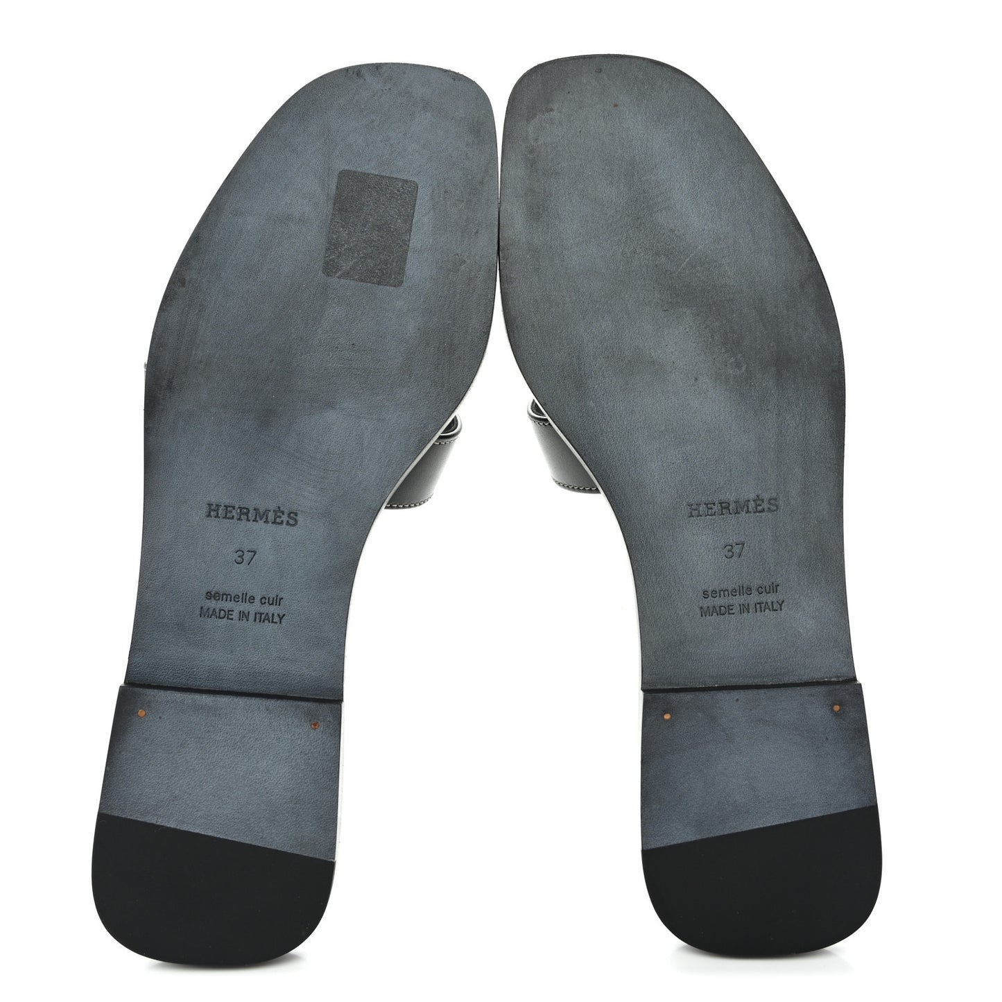 Box Calfskin Oran Sandals 37 Black