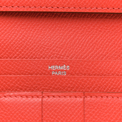 Hermes Epsom Bearn Gusset Wallet Rose Jaipur 6 of 8