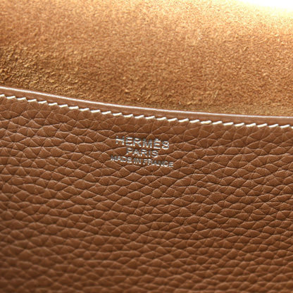 Hermes Taurillon Clemence Halzan 31 Gold 6 of 9