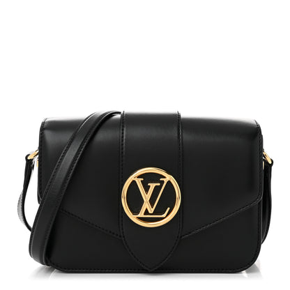 Louis Vuitton Smooth Calfskin LV Pont 9 Black 1 of 11