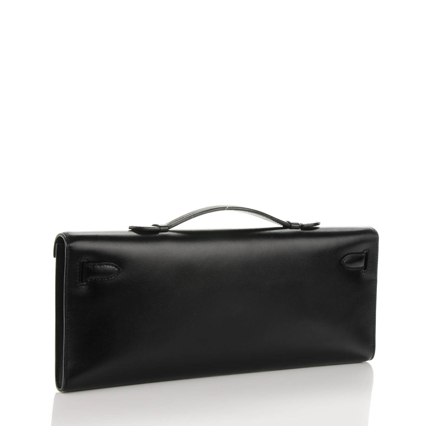 Box Kelly Cut Clutch Black
