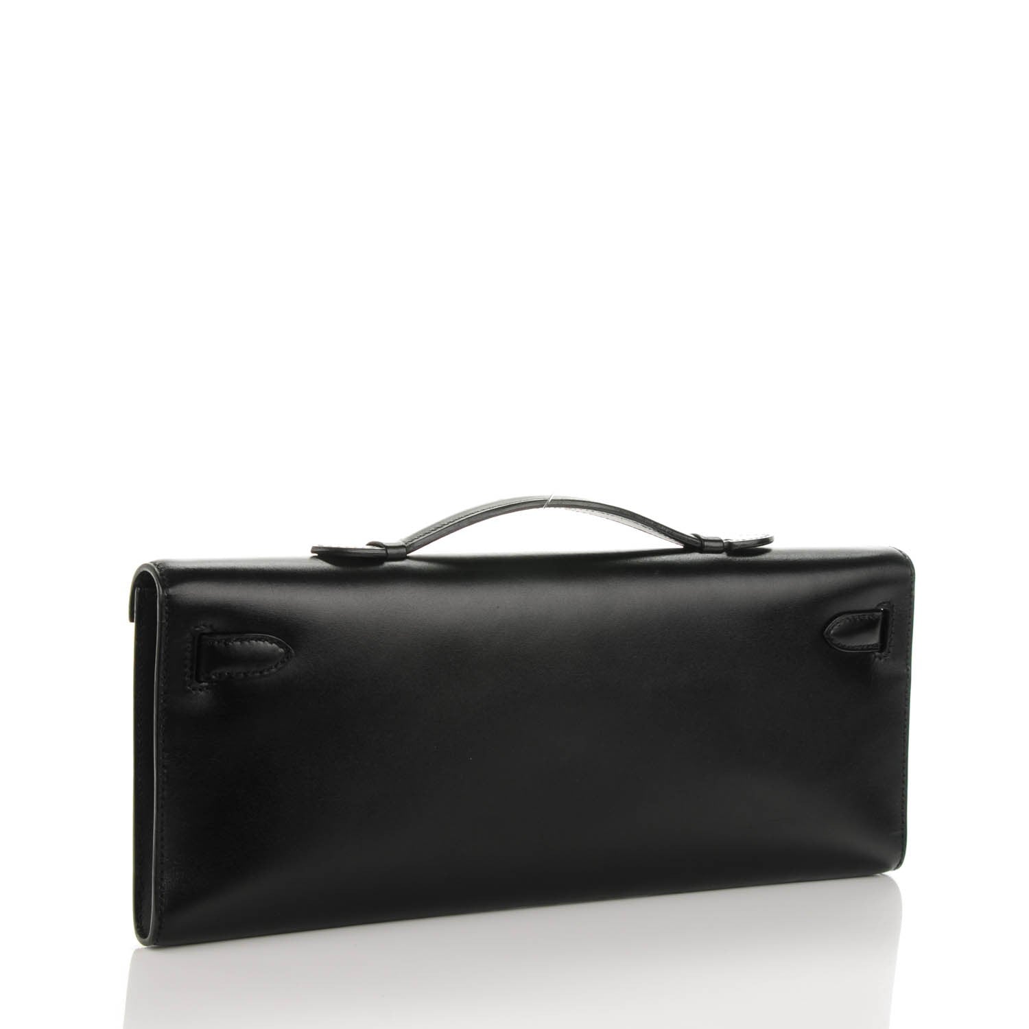 Hermes Box Kelly Cut Clutch Black 3 of 13