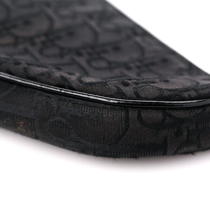 Christian Dior Oblique Monogram Mini Saddle Pochette Black 9 of 18