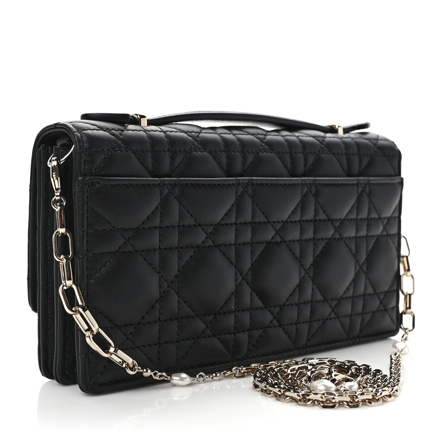 Christian Dior Lambskin Cannage Mini My Dior Bag Black 3 of 8