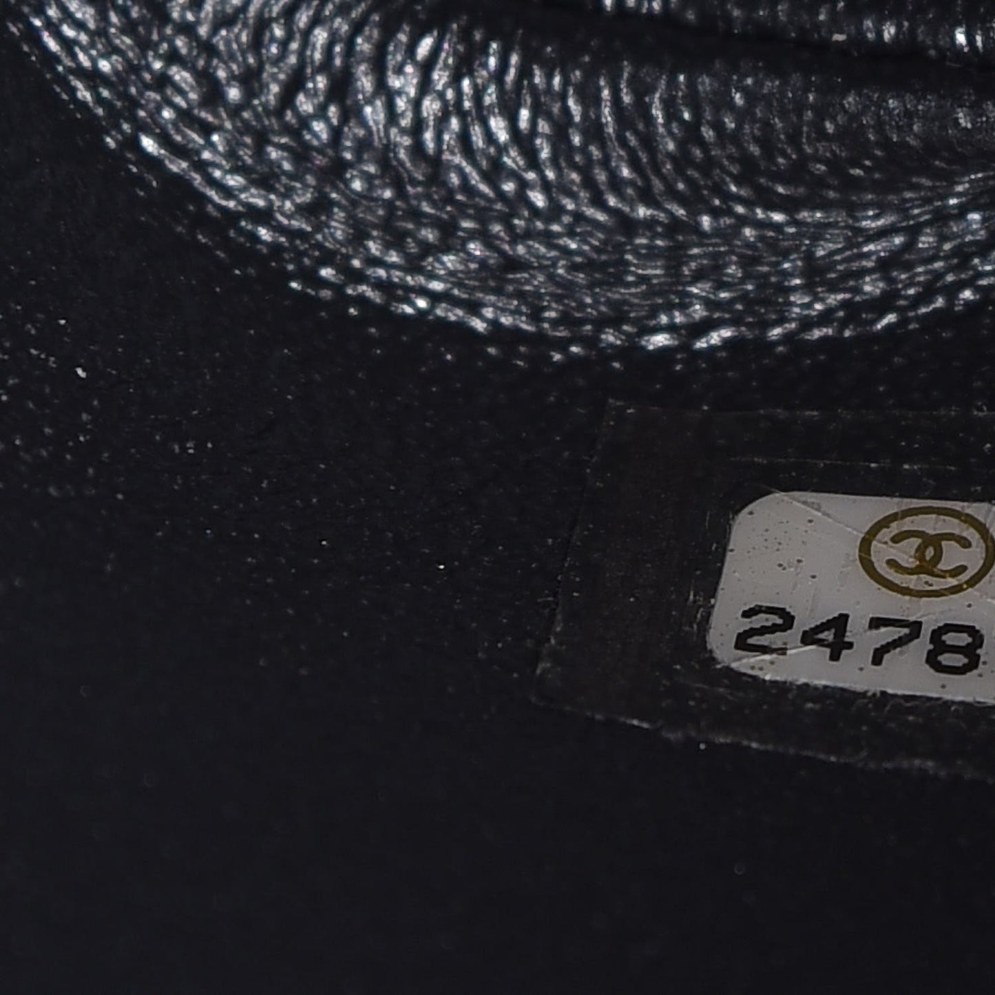 Metallic Calfskin Snakeskin Chevron Quilted Backpack Black