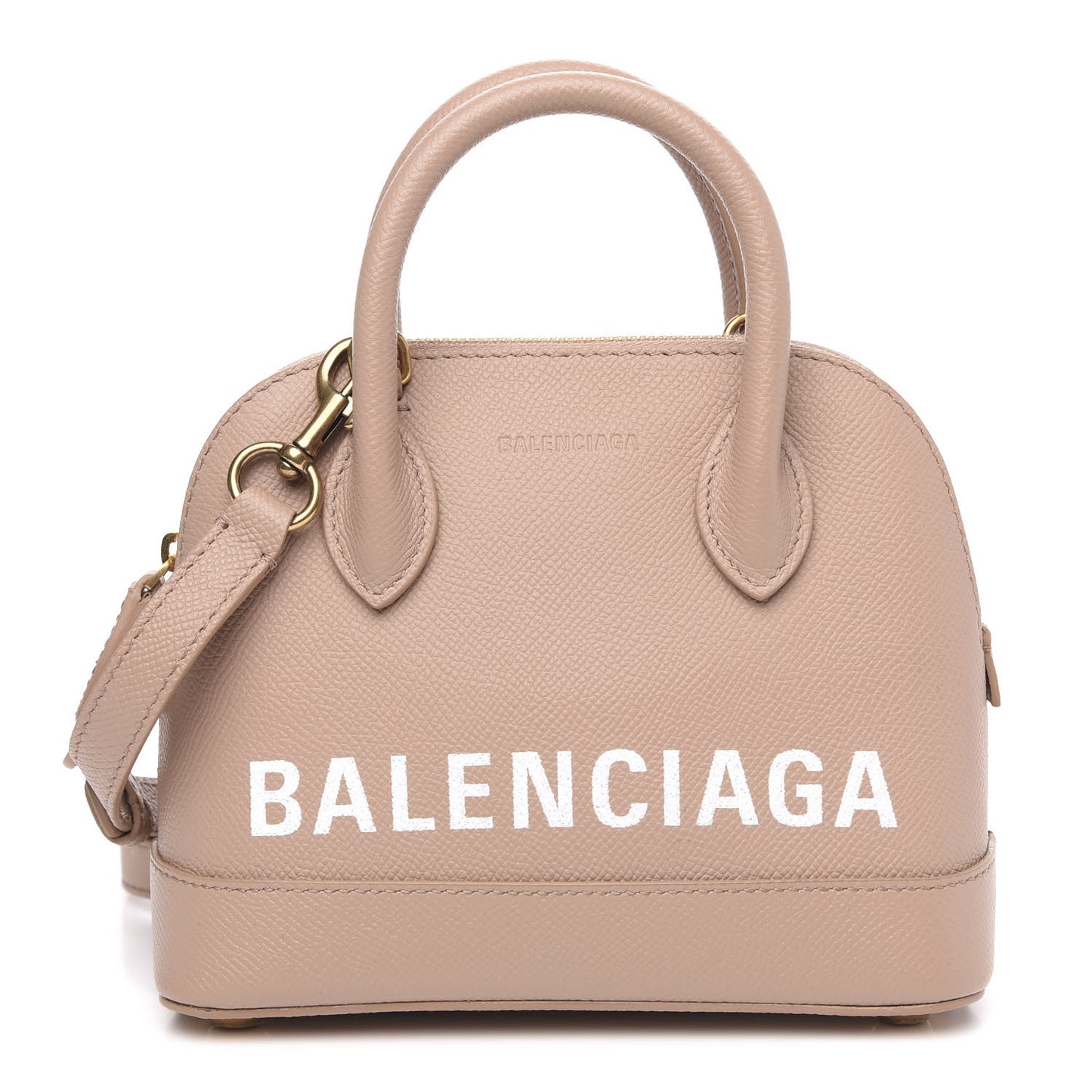 Grained Calfskin XXS Ville Top Handle Bag Beige Tapioca