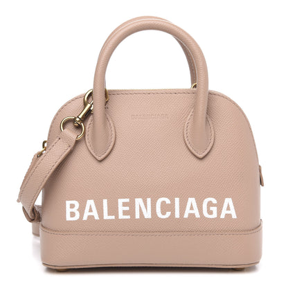 Balenciaga Grained Calfskin XXS Ville Top Handle Bag Beige Tapioca 1 of 7