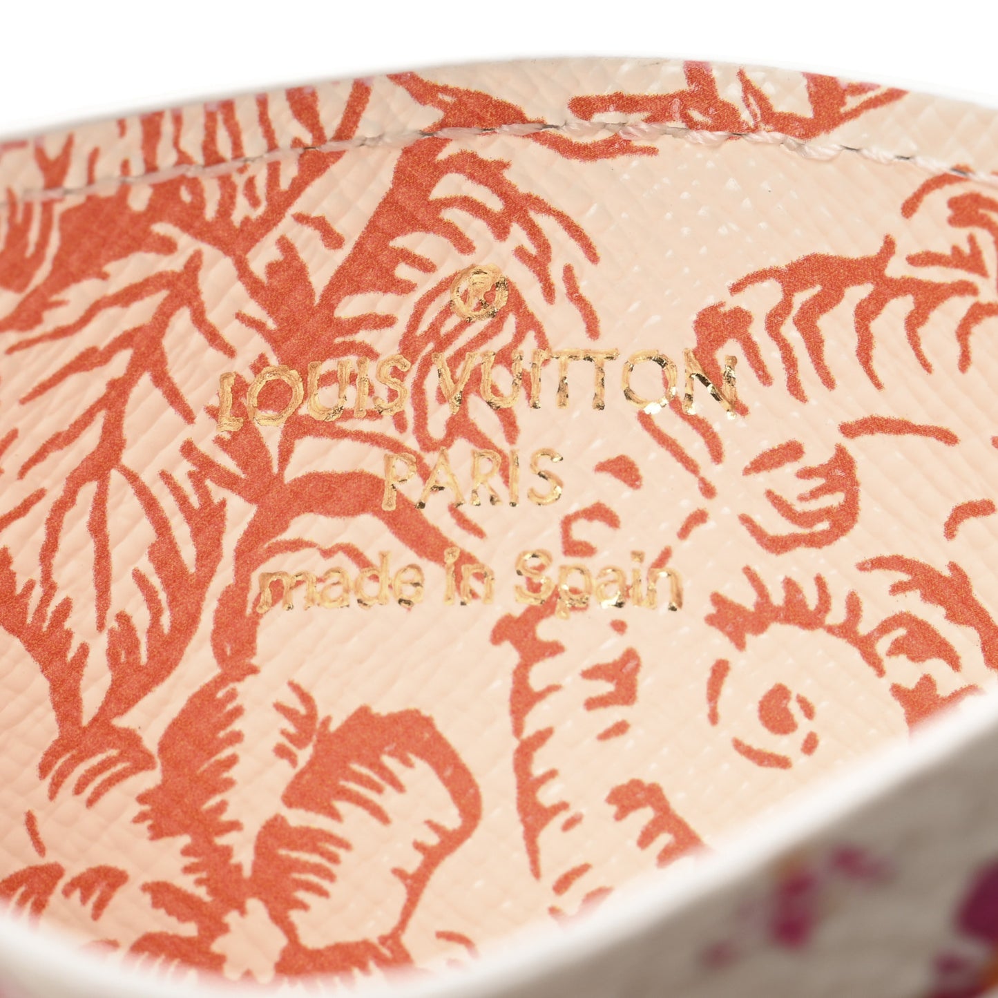 Monogram Tiles By The Pool Card Holder Coral