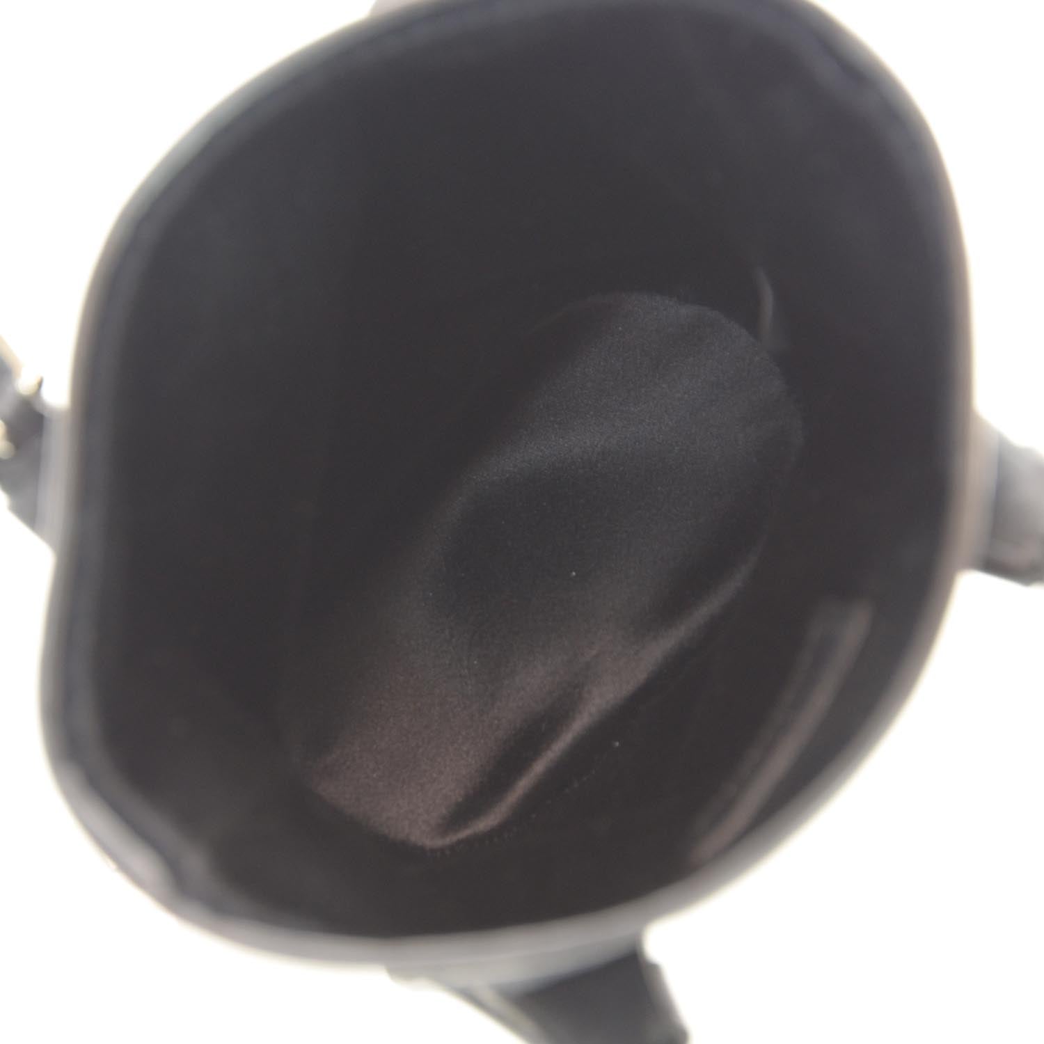 Louis Vuitton Satin Monogram Little Bucket Black 6 of 6