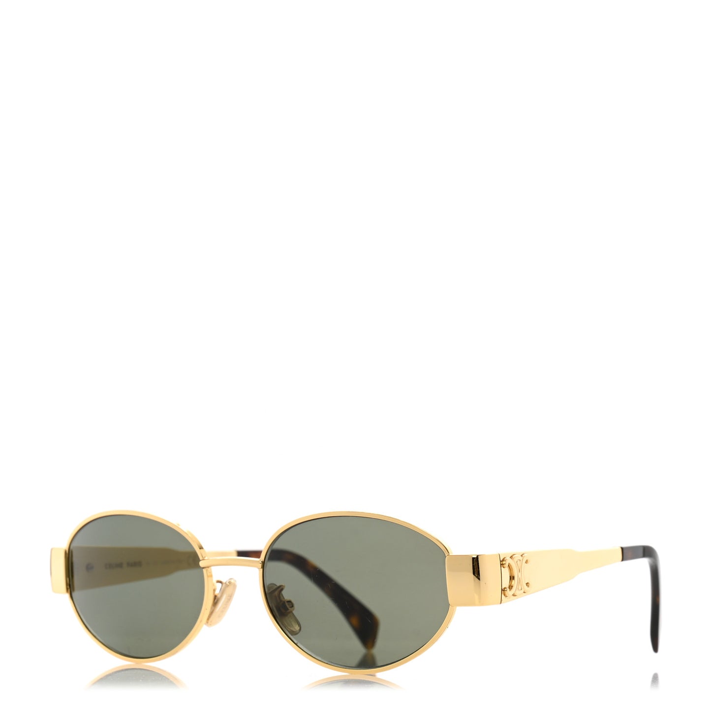 Metal Triomphe 01 Sunglasses CL40235U Gold Green