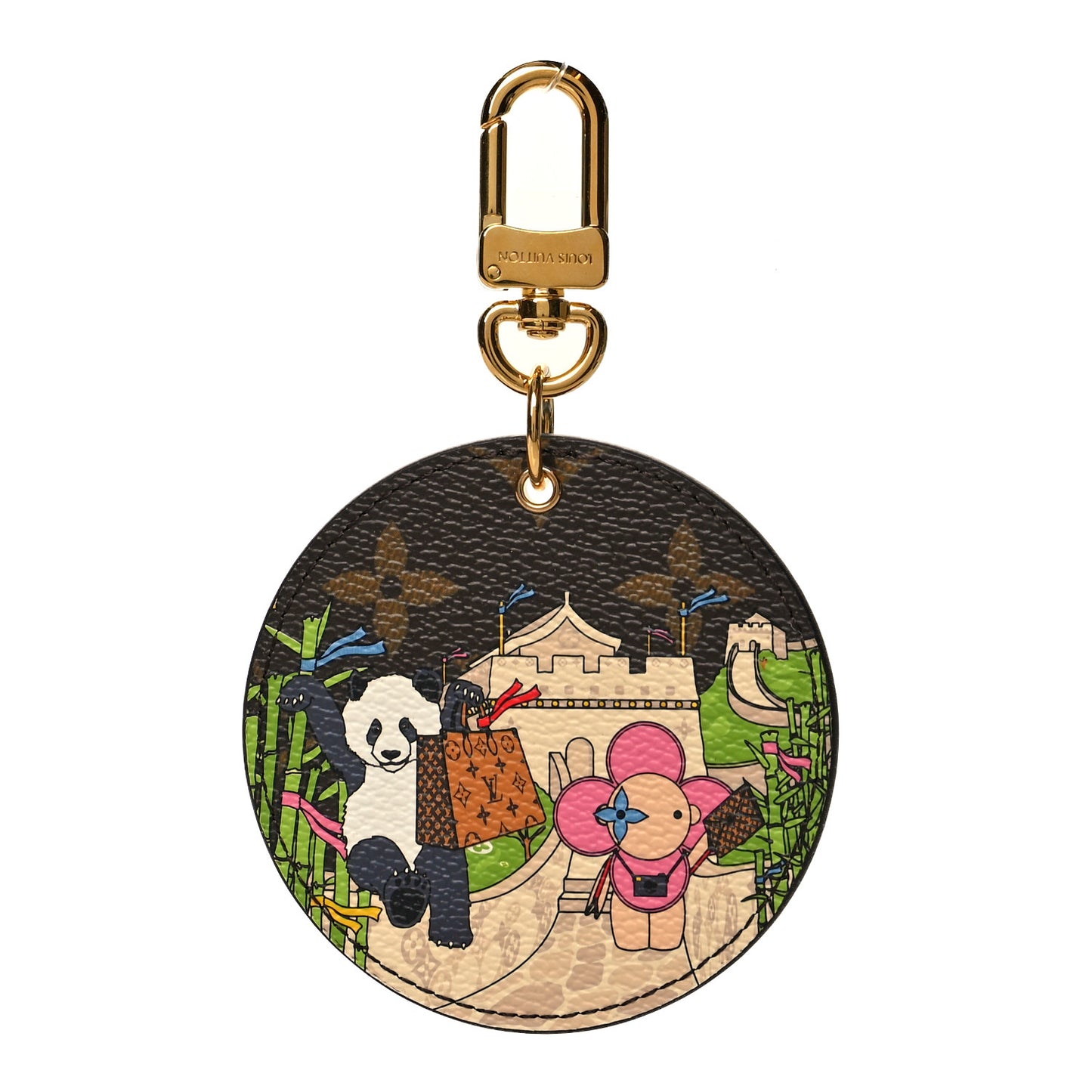 Monogram 2021 Christmas Animation China Wall Bag Charm Key Ring Myosotis Blue