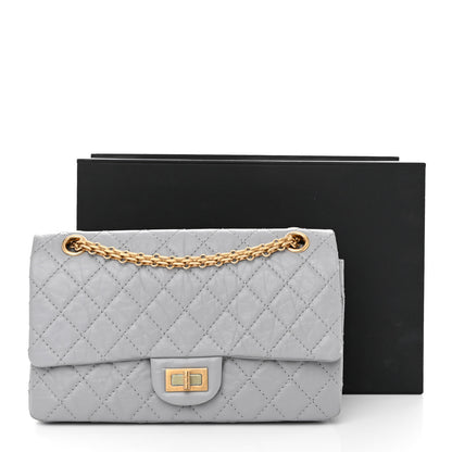 Chanel Aged Calfskin Quilted 2.55 Reissue 225 Flap Grey 14 of 14