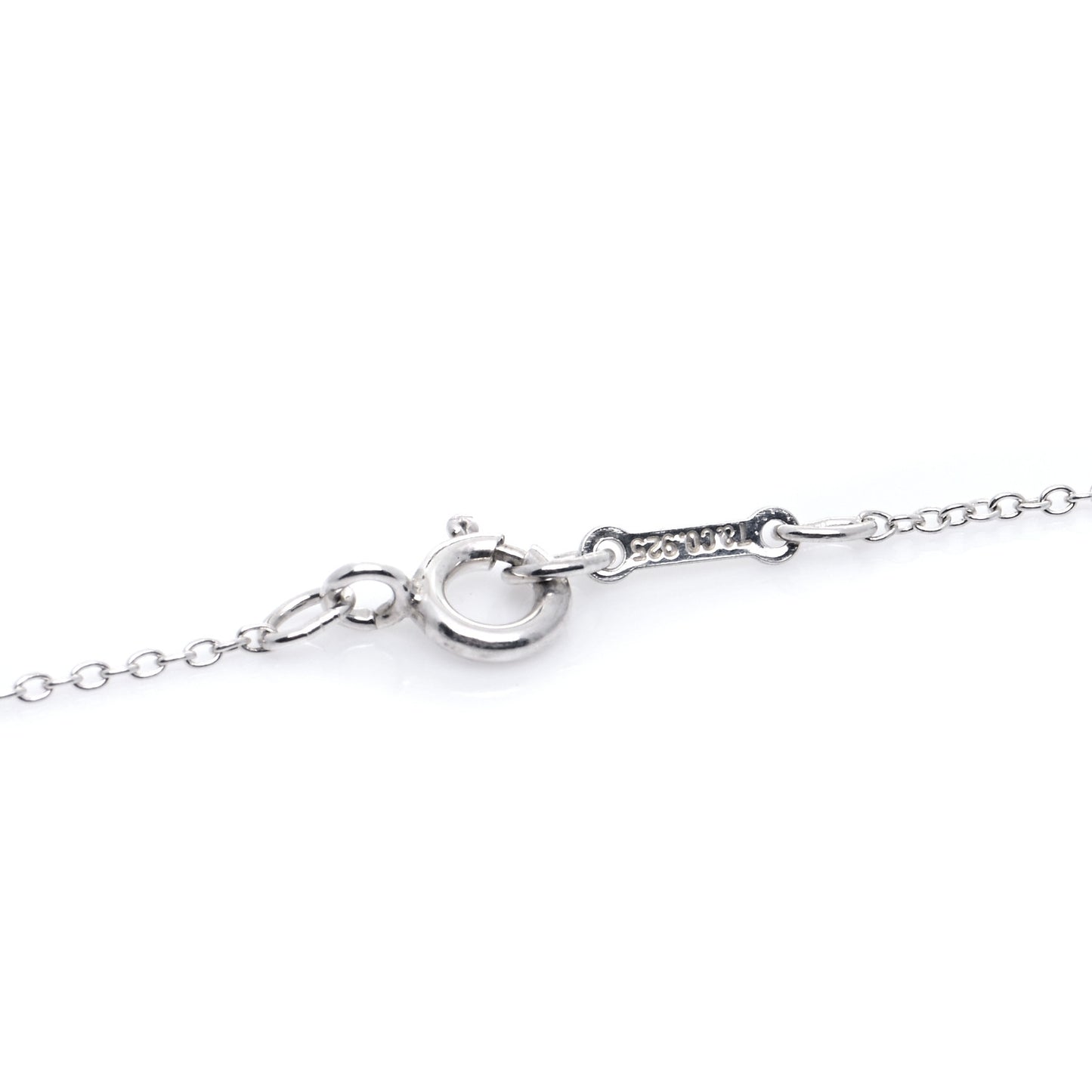 Sterling Silver 16mm Elsa Peretti Cross Pendant Necklace