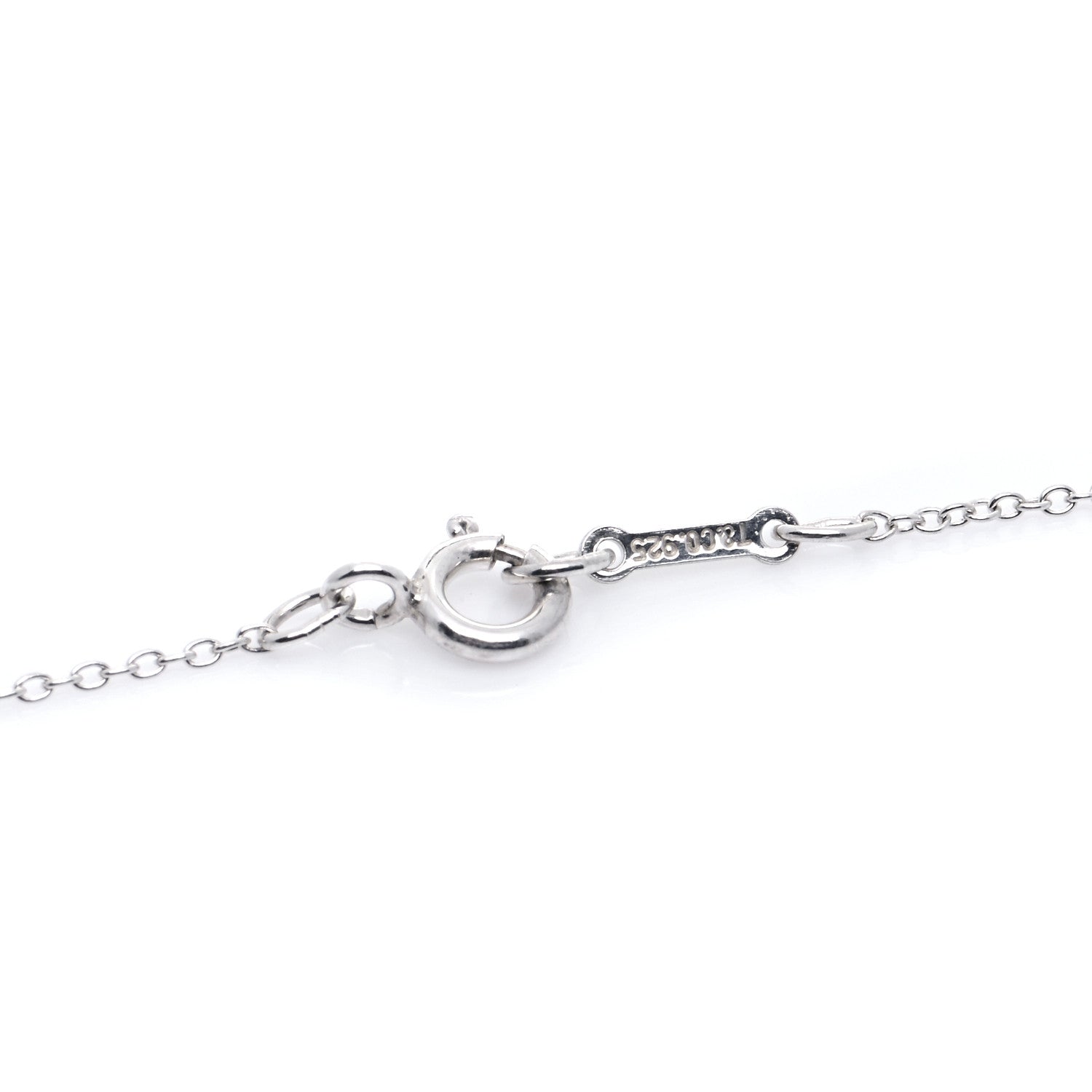 Tiffany Sterling Silver 16mm Elsa Peretti Cross Pendant Necklace 6 of 7