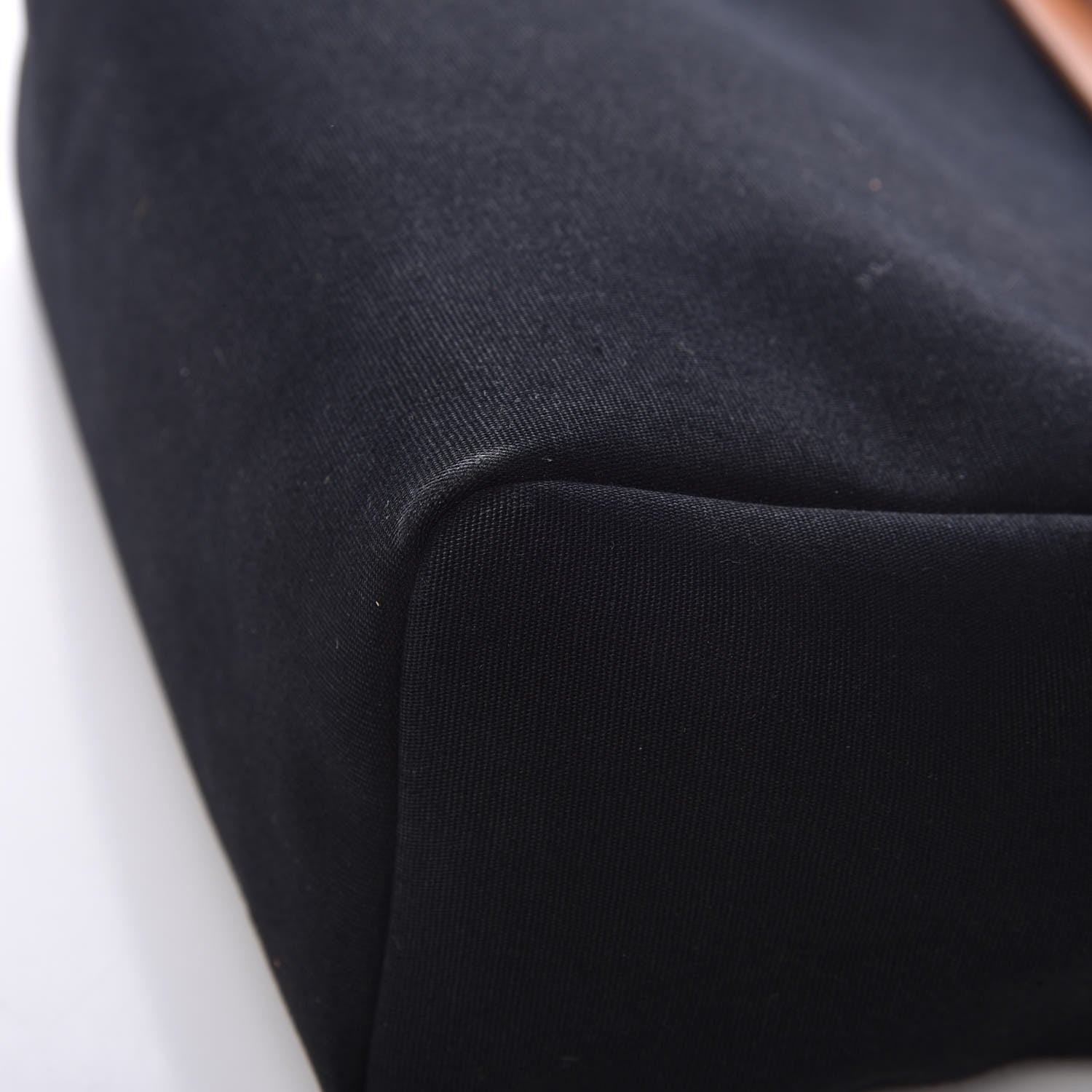 Hermes Toile Vache Calfskin Herbag 30 PM Black Natural 11 of 13